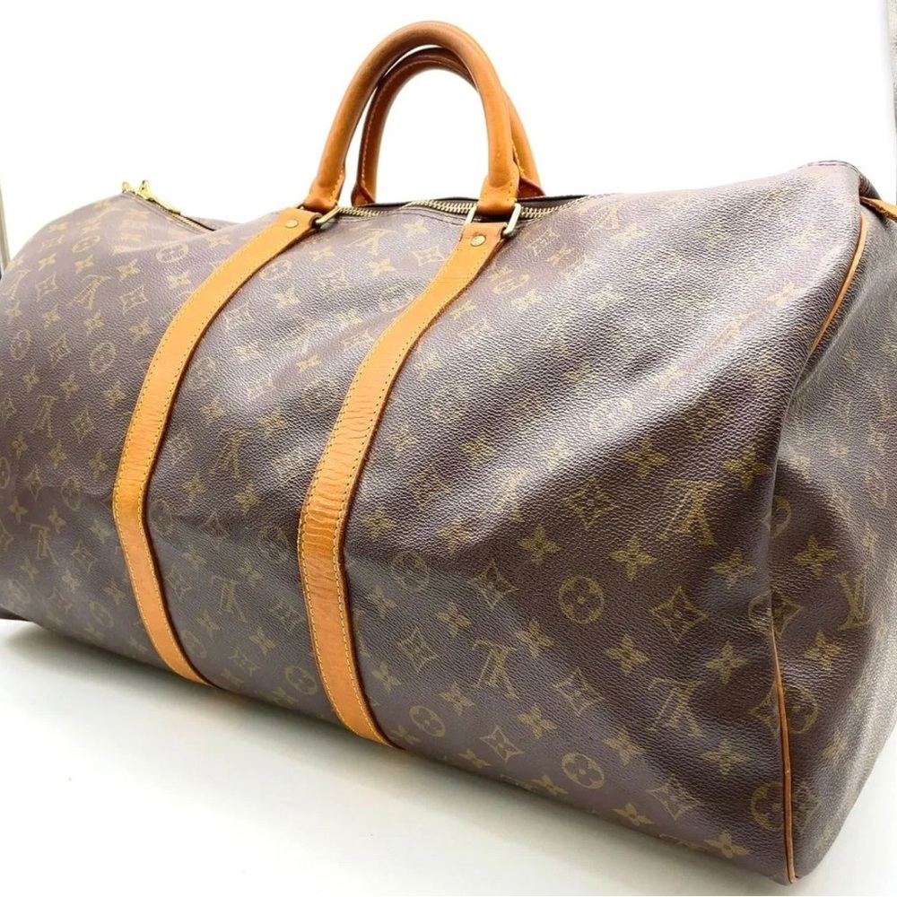 Auth Louis Vuitton Monogram Keepall 55 M41424 Boston Bag